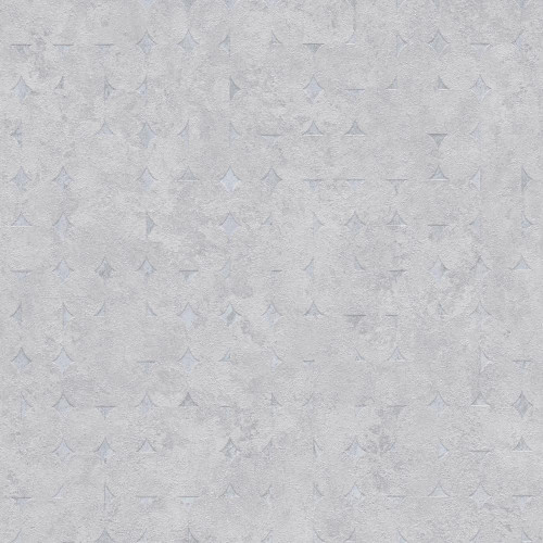 Galerie Industrial Harlequin Motif Wallpaper - WH30161 - Light Silver / Grey