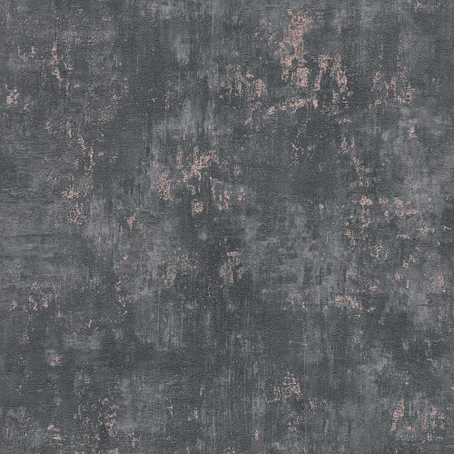 Galerie Distressed Metallic Texture Wallpaper - WH30181 - Black