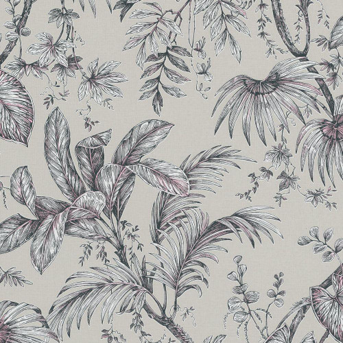 Galerie Palm Leaf Wallpaper - 82338 - Beige / Black