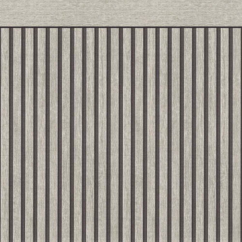 Galerie Dado Panel Effect Motif Wallpaper - WW22225 - White / Grey / Black