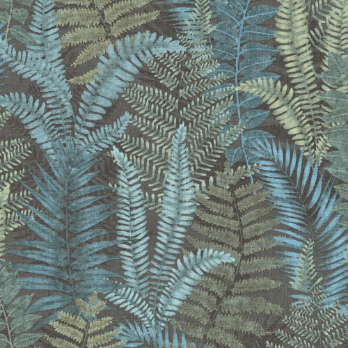 Galerie Fern Leaves Wallpaper - FL61118 - Blue / Green