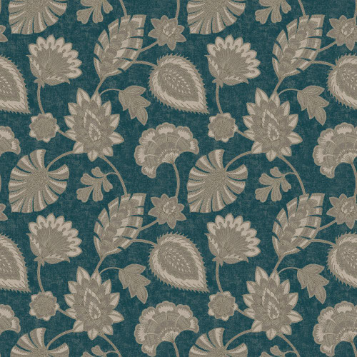 Galerie Flower Fan Wallpaper - DWP0351-05 - Blue / Beige