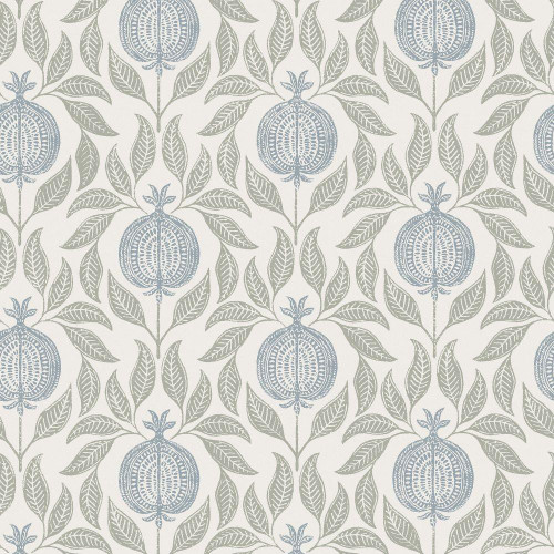 Graham & Brown Apple of Grenada Wallpaper - 130289 - Sky Blue / Green
