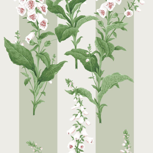 Graham & Brown Foxglove Stripe Wallpaper - 130309 - Sage