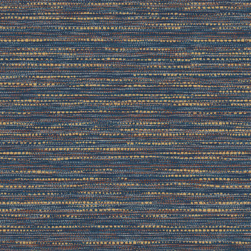 Graham & Brown Chunky  Weave Wallpaper - 121402 - Navy / Copper