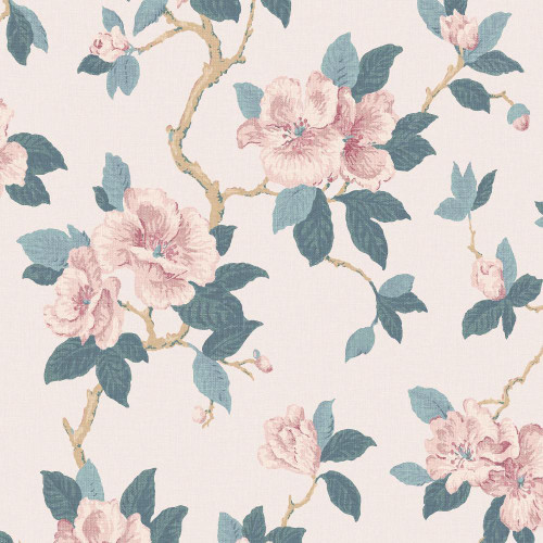 Laura Ashley Maya Wallpaper - 130096 - Linen