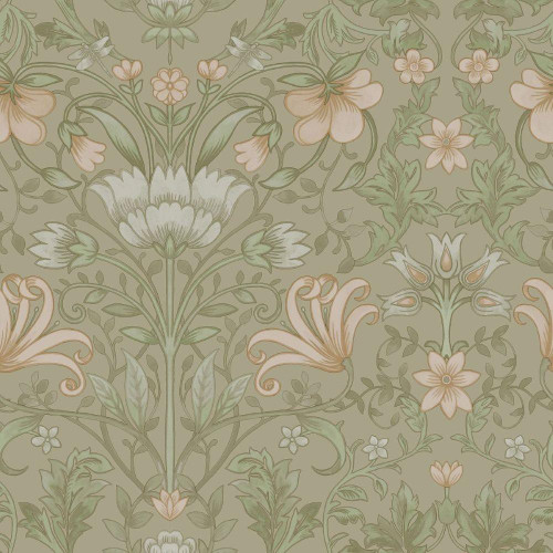 Holden Decor Vintage Floral Wallpaper - 13551 - Beige