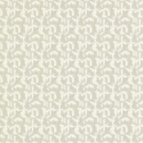Zoffany Tumbling Blocks Wallpaper - 312891 - Empire Grey
