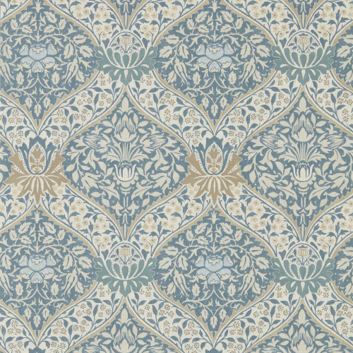 Morris & Co - Norbury Wallpaper - 217592 - Woad / Linen