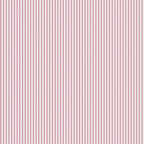 Galerie - Ticking Stripe Wallpaper - G68738 - Burgundy