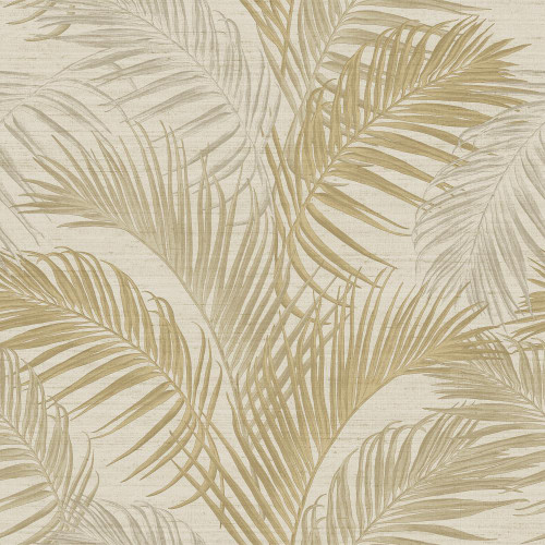 Galerie - Felce Tonale Wallpaper - PS33312 - Beige / Gold