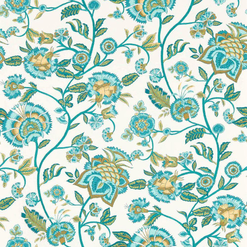 Clarke & Clarke - Barmeri Wallpaper - W0232/05 - Teal