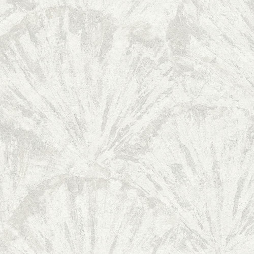 Wide Fan Wallpaper - HZ62039 - Cream / Metallic / White