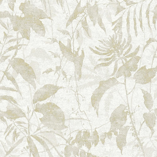 Cloud Forest Wallpaper - HZ62048 - Beige / Cream / Metallic