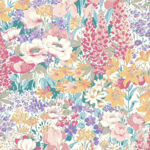 Laura Ashley - Everingham Meadow Wallpaper - 143328 - Multi