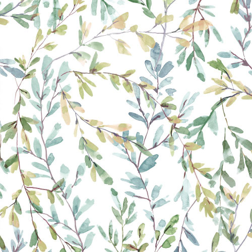 Laura Ashley - Brayton Leaves Wallpaper - 143329 - Fresh Green
