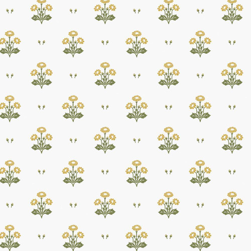 Laura Ashley - Harthill Daisy Wallpaper - 143335 - Ochre Yellow