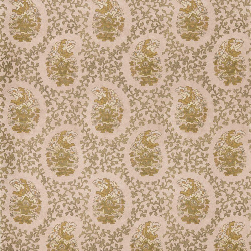 Harlequin Paisley Wallpaper 113346 Grounded featuring warm ochre paisley motifs with delicate trailing detail.