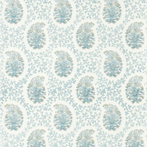 Harlequin Paisley Wallpaper 113347 Indigo featuring small-scale blue paisley motifs with delicate trailing detail.