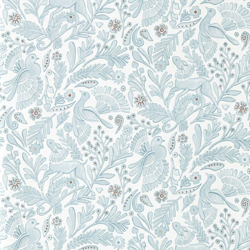 Scion - Dove & Deer Wallpaper - 113390 - Coast Blue