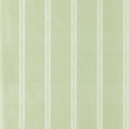 Scion Harvest Stripe Wallpaper 113396 Pea Green with fresh green vertical stripes and fine detailing.