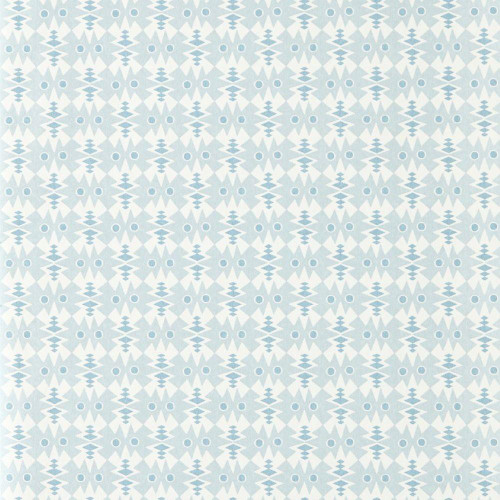 Scion Owl & Butterfly Wallpaper 113410 Denim featuring small-scale owl and butterfly motif in blue tones.