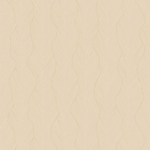 Casamance Strie Wallpaper Sable Dore beige gold vertical textured pattern soft metallic finish