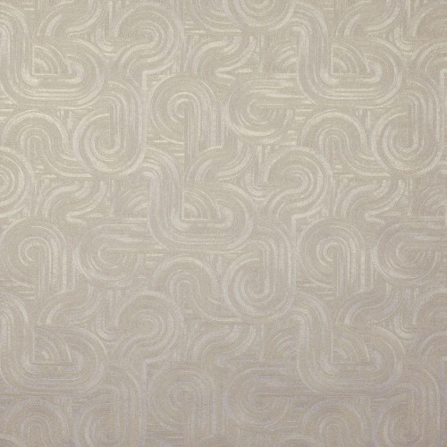 Casamance Carat Wallpaper Blanc Dore white gold geometric textured design