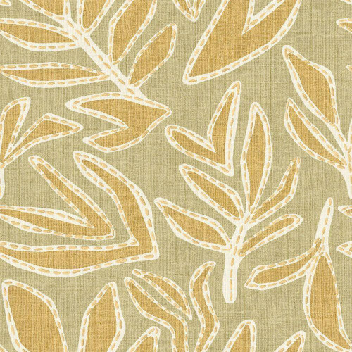 Casamance - Lanzea Wallpaper - Amande / Paille - 77640202