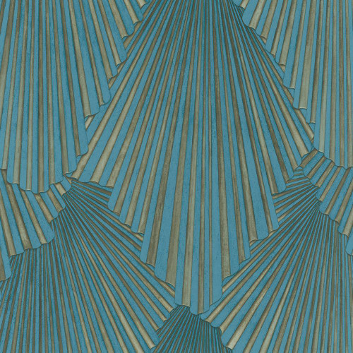 Galerie - Fashion Icon Graphic Wallpaper - Sheen Green / Gold / Silver - 35850