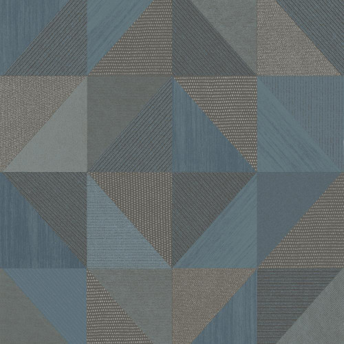 Galerie Geometrico Congo Wallpaper blue geometric pattern textured design