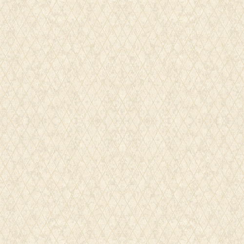 beige diamond trellis wallpaper with subtle geometric pattern and soft shimmer finish