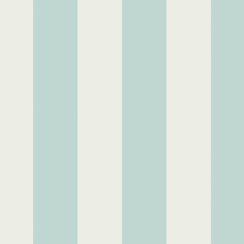 Cath Kidston - Canopy Stripe Wallpaper - Duck Egg Blue - 145328