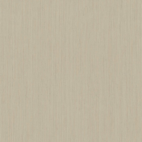 beige and gold textured wallpaper with fine vertical stripe pattern and subtle shimmer finish