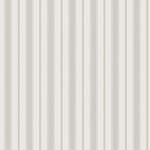 Galerie - Royal Stripe Wallpaper - Grey / Beige - 9816-3