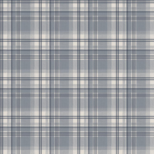 dark blue tartan check wallpaper with layered plaid pattern in deep and neutral tones