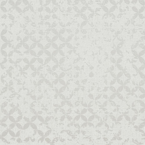 Galerie - Graphics Distressed Geometric Wallpaper - Shimmer White - 35121