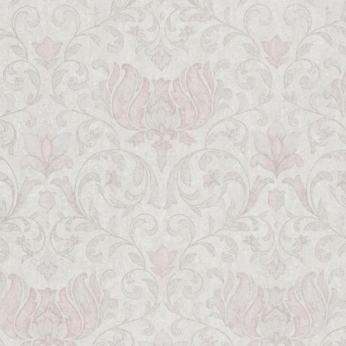 Galerie - Floral Classic Damask Wallpaper - Grey - 35149