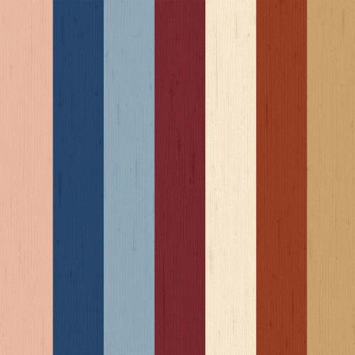Joules - Heritage Stripe  Wallpaper - Multi - 145380