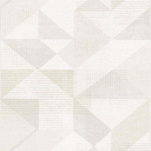 Geometric Triangles in Beige / Grey / White