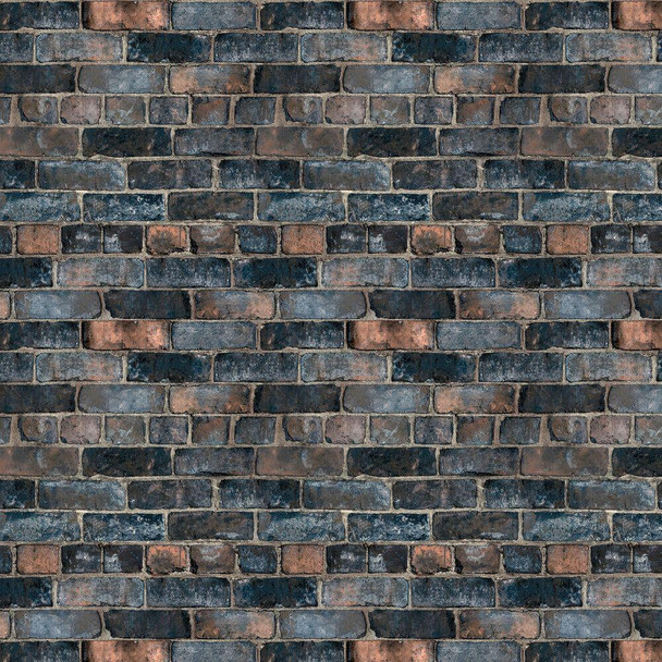 blue brick wallpaper