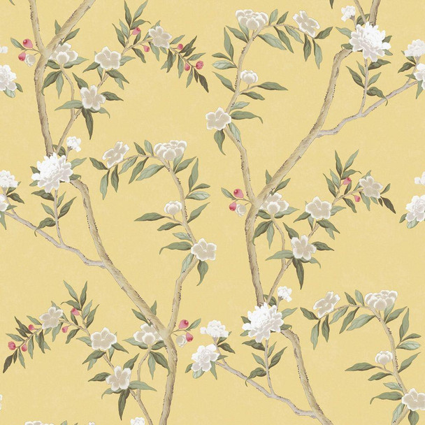 Used antique floral wallpaper with shamrocks, art nouveau, circa 1900 Stock  Photo | Adobe Stock