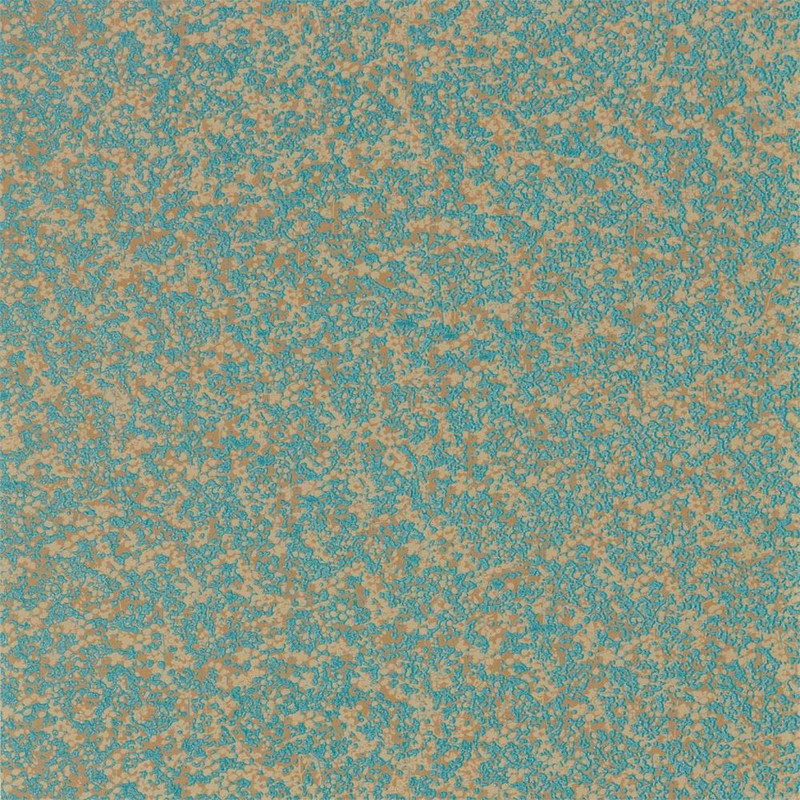 Harlequin Coral Wallpaper in Teal / Gold 111869