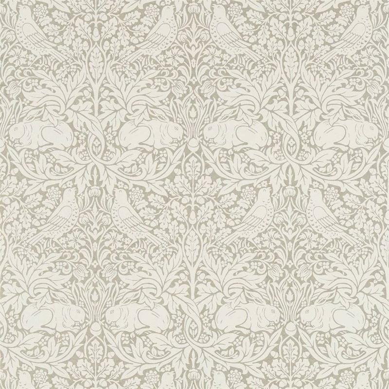 Morris & Co Pure Brer Rabbit Wallpaper 216532 Gilver
