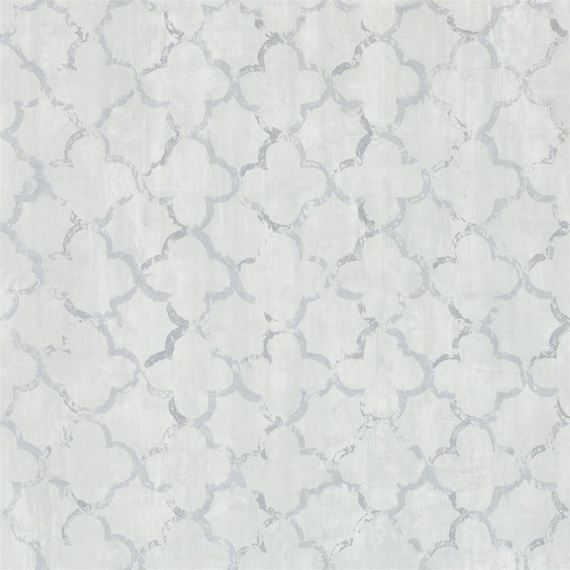Designers Guild Chinese Trellis Wallpaper in Platinum PDG650/08
