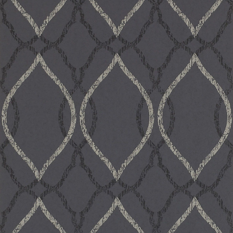 Harlequin Comice Wallpaper 110610 Onyx Grey Black