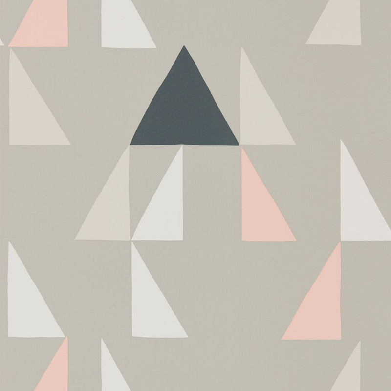 Scion Modul Wallpaper - 111305 - Blush / Parchment / Dove