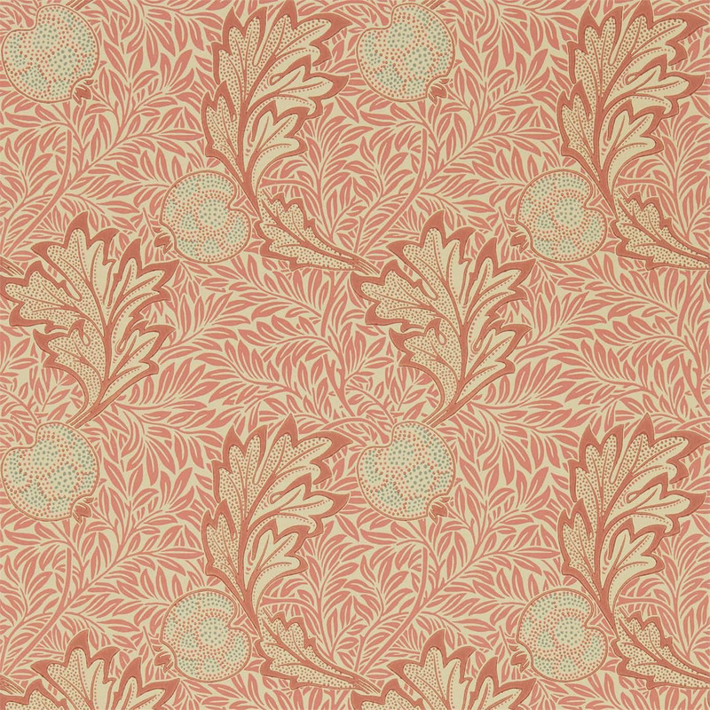Morris & Co Apple Wallpaper 216688 Rust Gold