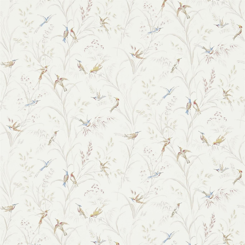 Sanderson Tuileries Wallpaper - 214080 - Taupe / Multi