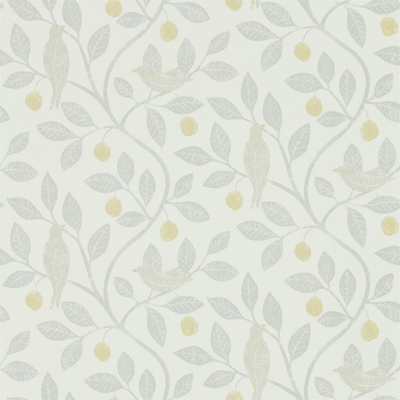 Sanderson Damson Tree Wallpaper - 216363 - Dijon / Mole